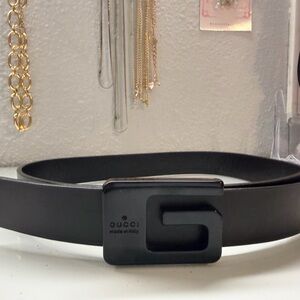 Gucci Black Designer Belt